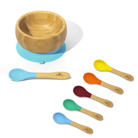 Baby Bowl   Spoon | Bamboo & Silicone