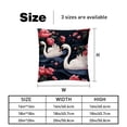 thumbnail image 5 of Swan Velvet Bed Pillow Throw Covers Pillow Inserts Throw Pillows with Unique Patterns - Set of 2, Sizes 16x16, 18x18, 20x20 Inches for Various Occasions, 5 of 6