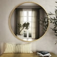 thumbnail image 2 of Aspire Home Accents 7517 Bali Modern Round Wall Mirror, Gold - 40 in., 2 of 6