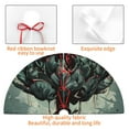 thumbnail image 4 of Lsque Zombie Flower Apocalypse Print Christmas Tree Skirt, Tree Skirt with Ties or Velcro, Perfect for Holiday Decorations, Halloween, and New Year-36", 4 of 7