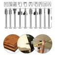 thumbnail image 4 of Tongliya 10pcs Metal 10pcs Multi Tool HSS Engraver Drill Bits For Dremel Rotary Tool Set Shank Grinding Head File 10pcs Silver, 4 of 6
