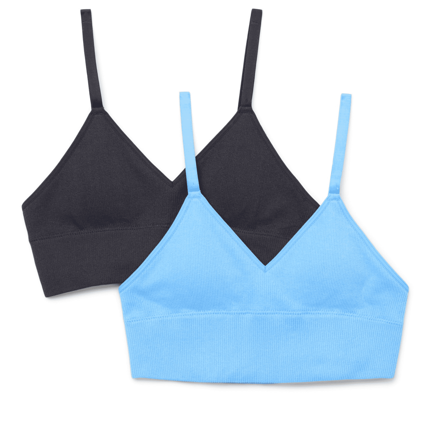 Wonder Nation Girls Seamless Longline Bralette with Removable Pads