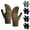 Gray, variant on 1 Pair Men's Alpaca Wool Cold Knitted Touchscreen Gloves Weather Snow Winter Riding Gloves