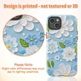 thumbnail image 2 of Blue Floral Phone Case for iPhone 16 15 14 13 12 11 Pro Max – Dual Layer Shockproof Cute Daisy Flower Design Cover, 2 of 6