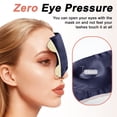 thumbnail image 2 of Unique Bargains 22 Momme Pure Silk Sleep Mask with Travel Pouch 3D Contour Adjustable Blindfold for Side Sleepers Eyelash Protecting for Natural Lashes & Extensions Navy Blue, 2 of 7