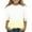 Yellow-C, variant on Girls Casual 3/4 Sleeve T Shirts Basic Crewneck Tunic Tops Fashion Drop Shoulder Blouses