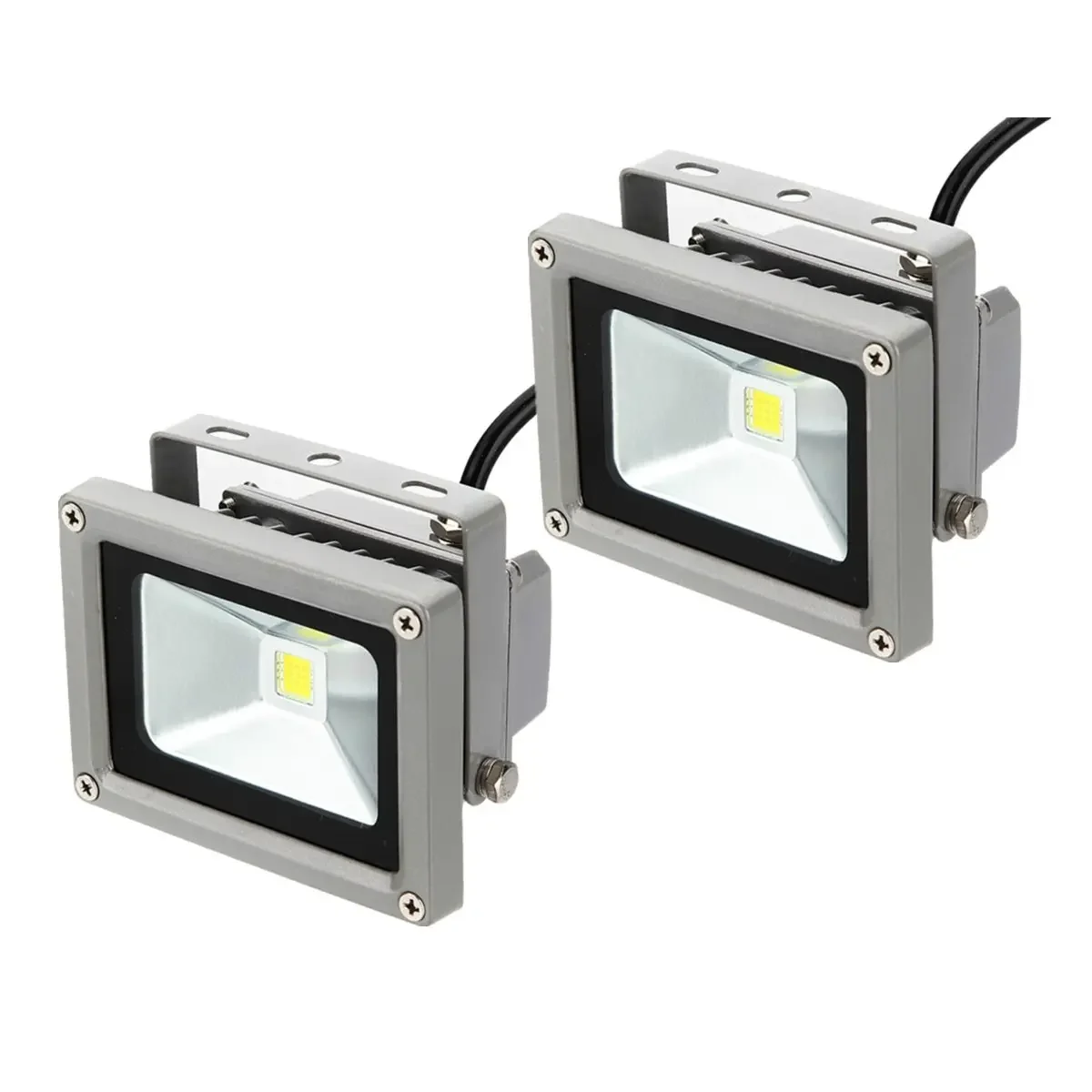 4pcs/pack DC 12V 10W High Power LED Flood Wash Light Lamp Outdoor Waterproof IP65 Aluminum Pure White Projection Lamp