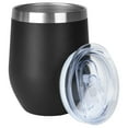 thumbnail image 1 of Goodwill 12 Oz Stainless Steel Wine Tumbler, Double Wall Vacuum Insulated Wine Tumbler with Lid, Stainless Steel Stemless Wine Glass for Champaign, Cocktail, Coffee, 1 of 7