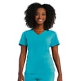 thumbnail image 2 of Maevn Pure Women's 3 Panel V-Nect Top & Relaxed-Fit Elastic Drawstring Cargo Pant Scrub Set, 2 of 5