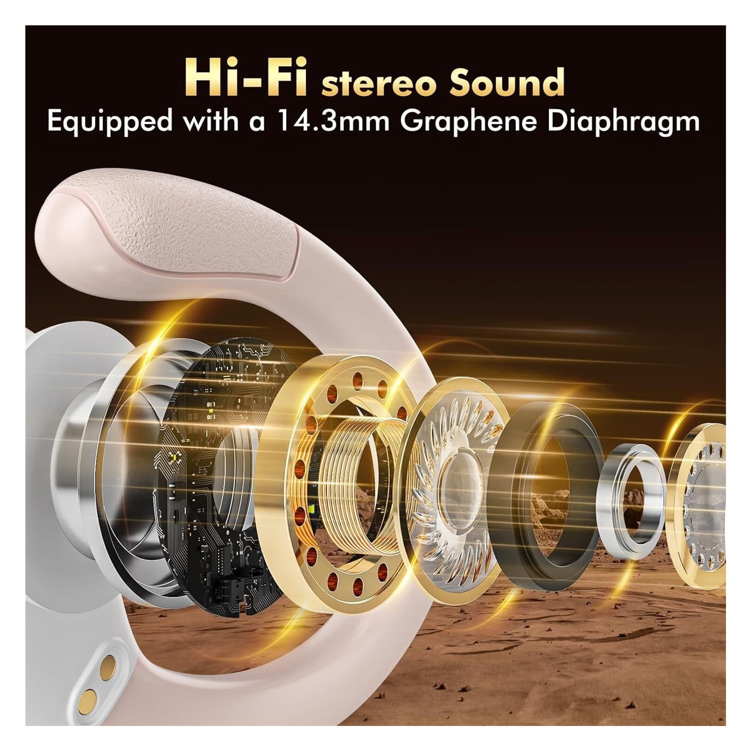 Wireless Earbuds Sport Bluetooth Headphones 5.3, 80Hrs Stereo New Bluetooth Earbuds with HD Mic, Earbuds with ENC Noise Canceling Earphones, IP7 Waterproof Headset for Sports/Workout/Running