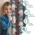 thumbnail image 3 of Blackout Kids Curtains,Hedgehog with Red Bag Pattern Childrens Insulated Curtains Set Of 2,Bedroom Essentials,Toddler Room Decor 52"x63"(132x160cm), 3 of 4