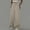 Beige, variant on Olyvenn Stylish Women High Waist Palazzo Pants Casual Wide Leg Trousers Button Down Loose Work Office Business Suit Pant Pockets Wine XXL