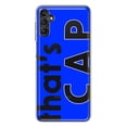 thumbnail image 1 of MUNDAZE Samsung Galaxy A13 Shockproof Clear Hybrid Protective Phone Case Blue Clear Funny Text Quote That's Cap Cover, 1 of 5