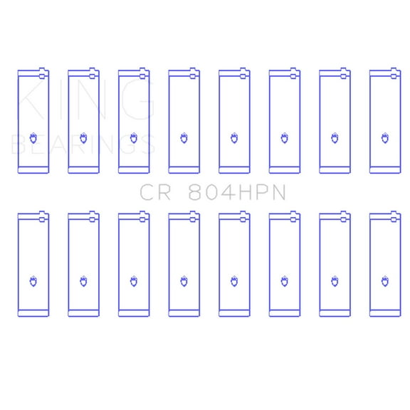 King Engine Bearings CR 804HPN Rod Bearing Fits select: 1975-1996 FORD F150, 1966-1973 FORD MUSTANG