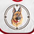 thumbnail image 4 of Inktastic German Shepherd Dog Art Gift Boys or Girls Baby Bib, 4 of 4