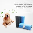 thumbnail image 3 of 15 Unids Pet Dog Poop Bolsas de basura con huella de impresión Diseño de patrón Limpieza Ba TOMSHOO Bolsa de almacenamiento, 3 of 7