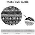thumbnail image 6 of Stylish Elastic Edge Table Cover, Bohemian Floral Pattern for Round Tables 52-56 Inches, Durable Construction, 6 of 7