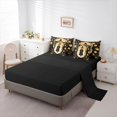 thumbnail image 5 of spefrowx Vintage Star Moon Witch Twin Bedding for Kids, Mandala Boho Floral Art Bedding Comforter Set, Black Reversible, 7-Piece, 5 of 6