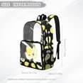 thumbnail image 7 of ZIATUBLES Clear Backpack, Heavy Duty Fabric & PVC Transparent Bookbag with Pear Print, Large Capacity See Through Backpack for School College Work Travel Security, 7 of 7