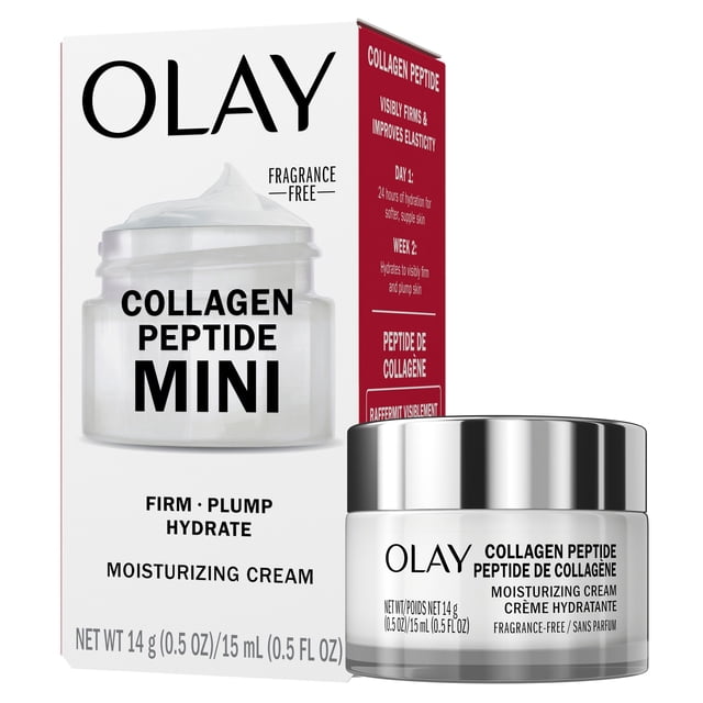 Olay Collagen Peptide Mini, Firm – Plump – Hydrate- Moisturizing Cream, Trial Size