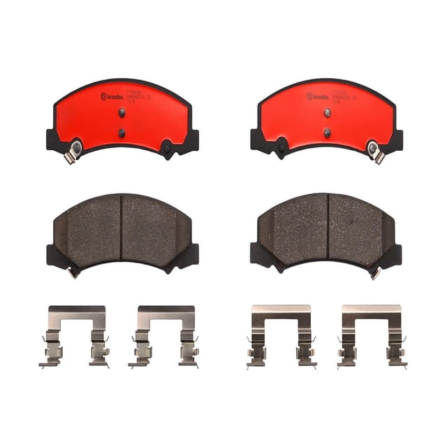Brembo Brake Pad P10044N NAO; FMSI Number D1159-8269; Ceramic; Set Of 4; With Hardware