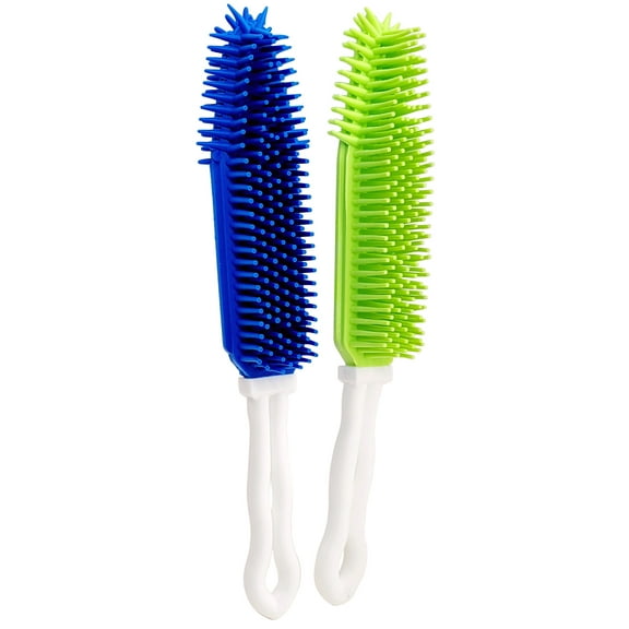 Simply Good Ultimate Upholstery Cleaning Brush - Flexible Rubber Bristles - Quickly Clean Lint, Fur and Hair