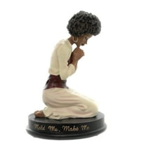 African American Expressions - Mold Me Make Me Figurine - African American Figurine for Home Decor | Inspirational Black Statue with Praying Hands