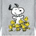 thumbnail image 3 of Peanuts - Best of Snoopy And Woodstock - Men's Fleece Crewneck Pullover Sweatshirts, 3 of 6