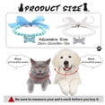 thumbnail image 6 of Small Dog Cat Pearl Collars Pearl Necklace Cute Pet Collars Necklace with Crystal Rhinestone for Dogs Cats Puppy Kitten Party Wedding Birthday (Pink), 6 of 6