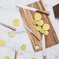 thumbnail image 3 of Styled Settings Copper Stainless Steel Knife Set with Walnut Knife Block, 3 of 7