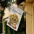 thumbnail image 5 of Summer Garden Flag, Hello Sunshine Garden Flags 12x18 Double Sided, Sunflower Floral Theme Small Yard Flag for Front Porch Lawn Outdoor Holiday Decor, 5 of 5