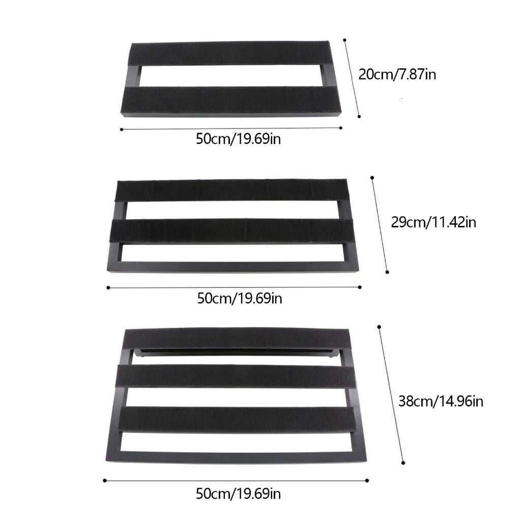 hejhncii Nonslip Effect Track Board Metal Guitar Effect Pedal Board Stable Practical Effects Bracket for Musical Instrument