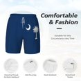 thumbnail image 3 of Mens South Carolina Flag 2 in 1 Quick Dry Swim Trunks with Compression Liner Beach Shorts, 3 of 6