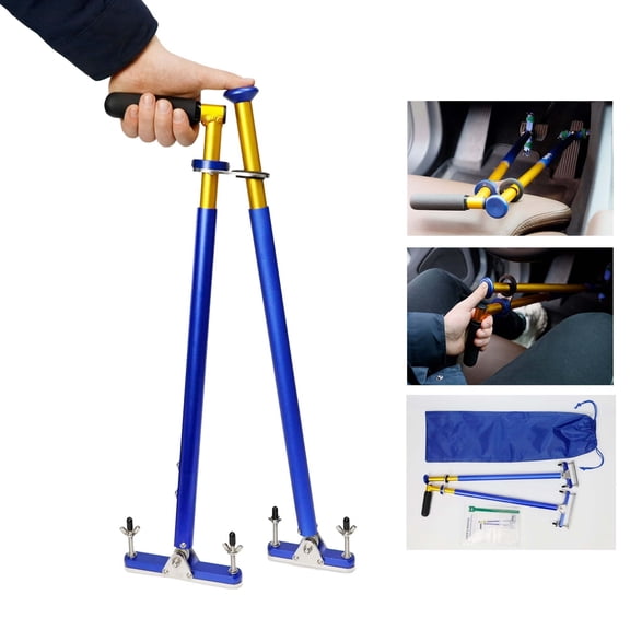 SUGUANGHUI  Universal Portable Car Handicap Driving Hand Controls for Disabled Drivers (Blue)