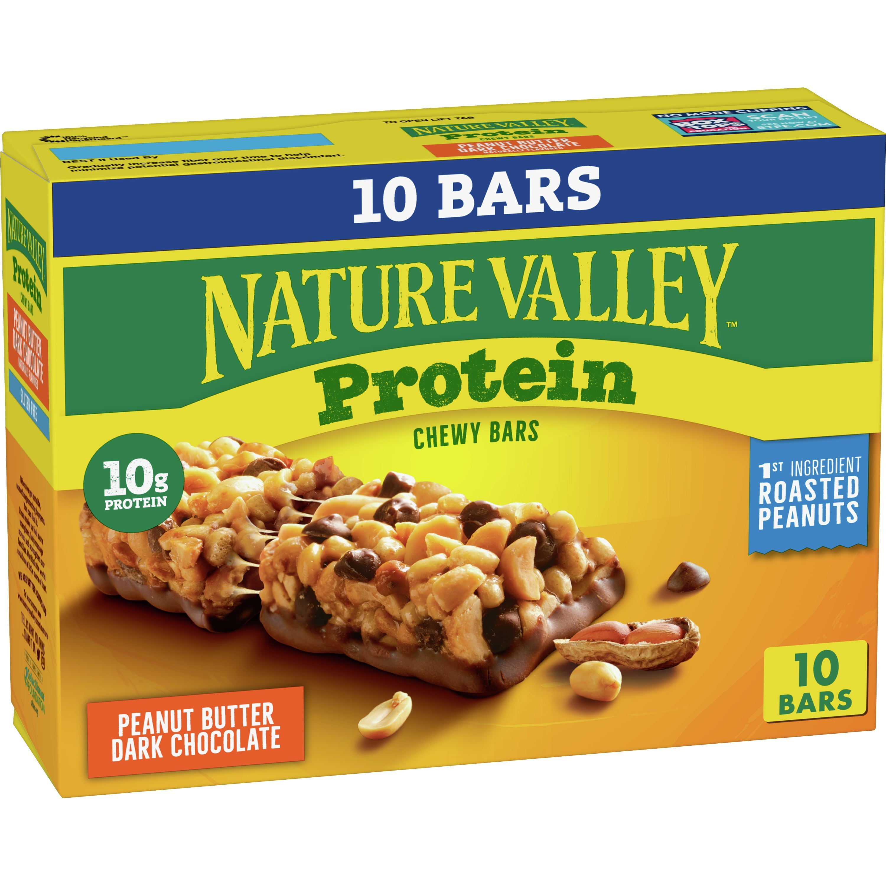 Nature Valley Protein Granola Bars, Peanut Butter Dark Chocolate, 10 ct