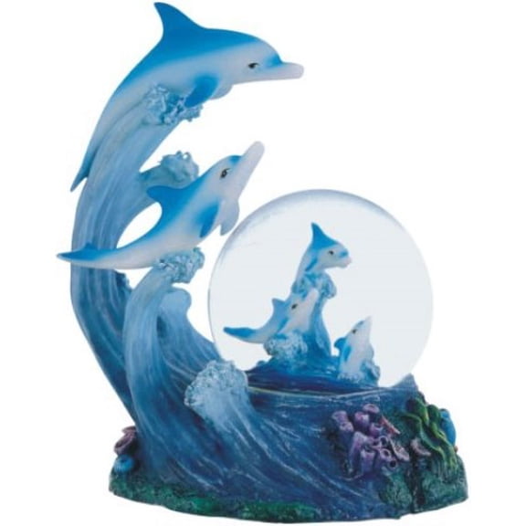 Snow Globe Dolphin Collection Desk Figurine Figure Desk Decoration