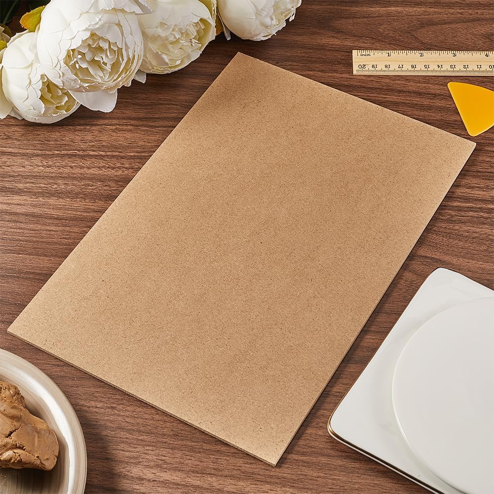 MDF Wood Boards for Crafts 7.8x11.8in Rectangle Medium Density