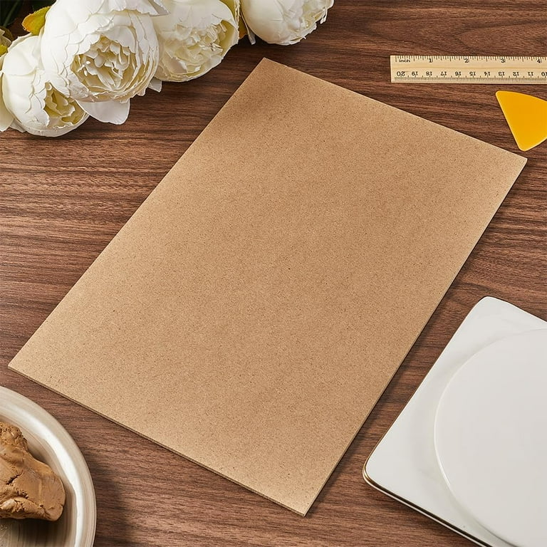 MDF Wood Boards for Crafts 7.8x11.8in Rectangle Medium Density