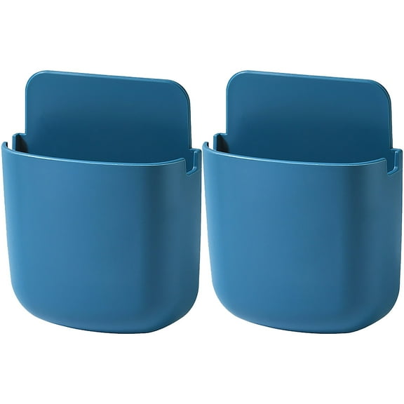 Huayishang Storage Box Wall-Mounted Storage Box Storage Rack Remote Control Panel Storage Box, Kitchen Essentials Clearance Sale Blue