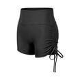 thumbnail image 5 of Rhuody Pants For Womens Straight Leg High High Yoga Shorts High Waistband Workout Solid Color Trousers Durable Daily Wear Black M, 5 of 5