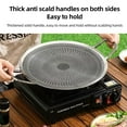 thumbnail image 4 of Korean BBQ Grill Pan, Stainless Steel Nonstick Grill Pan with 2 Anti Scalding Handles for Steak Bacon Pancetta Sausage Seafood Vegetables, Round Barbecue Picnic Grill Plate, 4 of 7