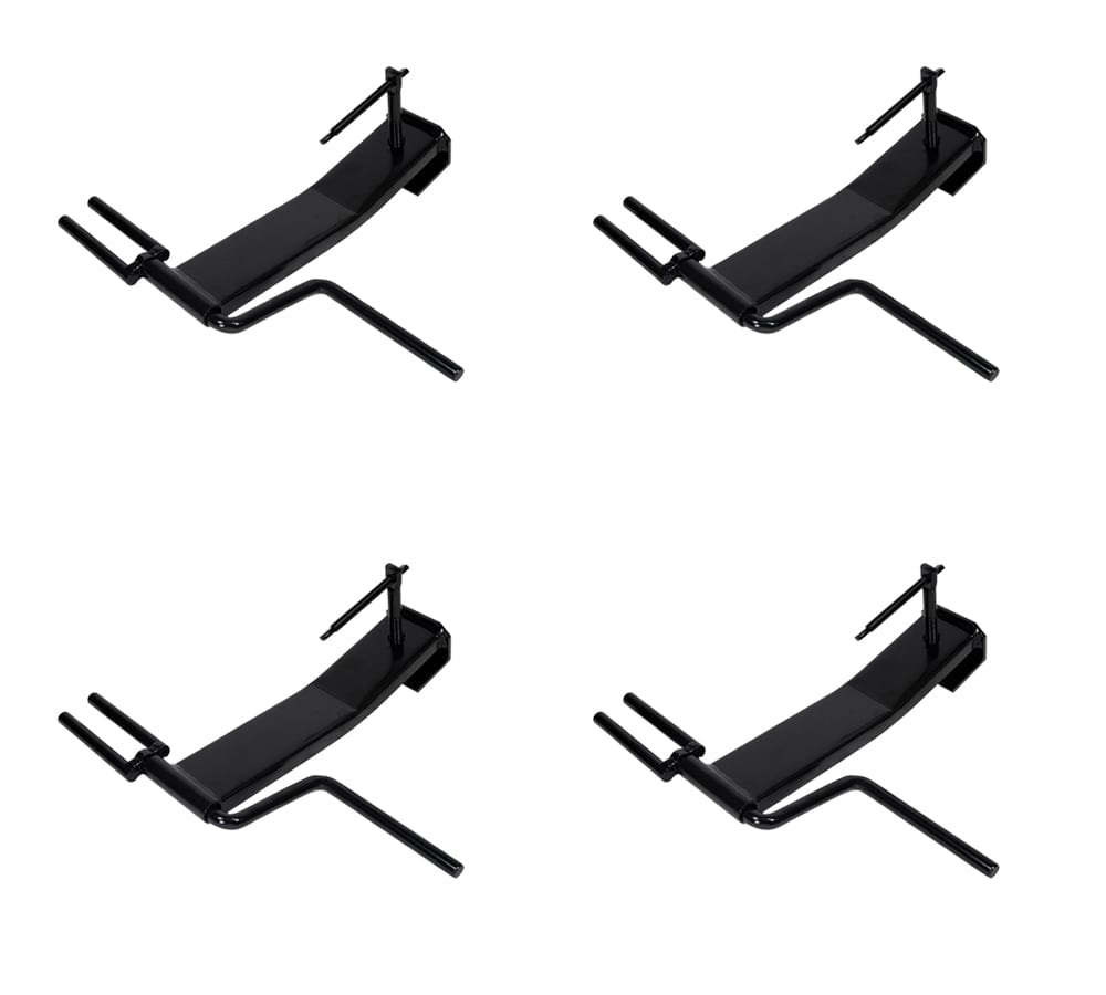 (4 Pack) Strap Winder for Flatbed Trailer Black Powder Coated Steel, Cargo Tie Down Ratchet