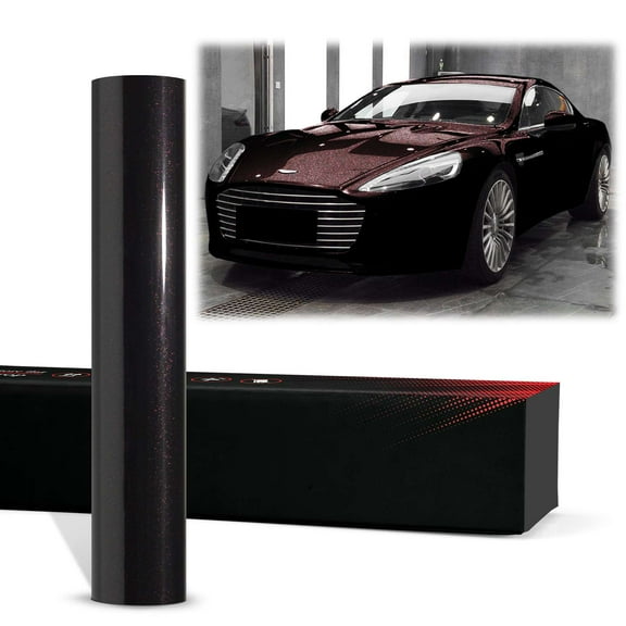 PET Galaxy Dust Gloss Phantom Rose Black Chameleon Metallic Color Shift Color Change Vinyl Wrap Auto Car Sticker Decal Film Sheet Bubble Free Air Release Technology