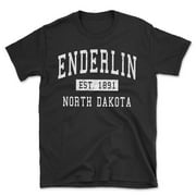Enderlin North Dakota Classic Established Men's Cotton T-Shirt