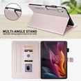 thumbnail image 4 of for Lenovo Idea Tab Pro 12.7 inch 2025 (TB-373FU/TB-375FC) Case, Rhombus Pattern Multiple Viewing Angles Stand Slim Folio Cover (Rose Gold), 4 of 6