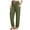 Army Green, variant on fartey Prime Day Deals Today 2025 Women Summer Yoga Pants With Pockets Drawstring Elastic Waist Pants Casual Solid Color Roomy Fit Joggers Trousers