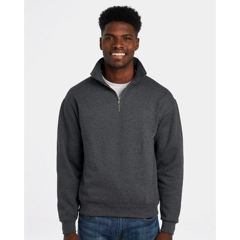 JERZEES Super Sweats NuBlend® Quarter-Zip Cadet Collar