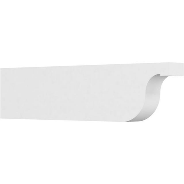 Ekena Millwork RFTP04X10X42DEL 10 x 4 x 42 Po Standard Del Monte Architecture Grade Queue de Chevron en PVC