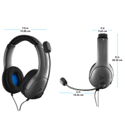 (Open Box) PDP Gaming LVL40 Wired Stereo Gaming Headset with Noise Cancelling Microphone: Black - PlayStation 5, PlayStation 4, PC