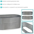 thumbnail image 4 of Sunnydaze 79" x 40" x 32" Oval Silver Steel Stackable Outdoor Raised Garden Bed, 4 of 12